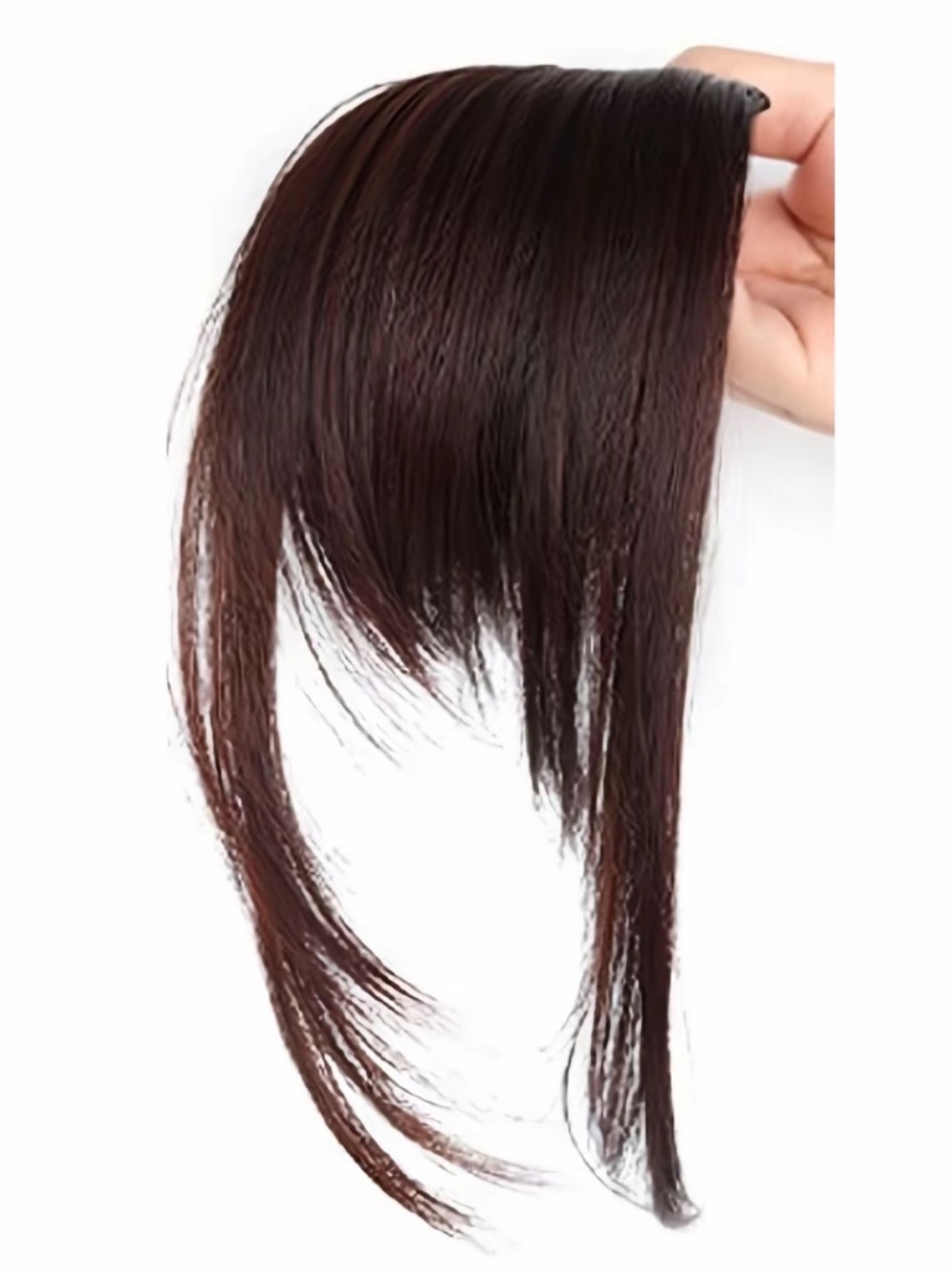 Face-Framing Bang, Natural Fluffy Design, Clip-In Fringe Bangs - Synthetic